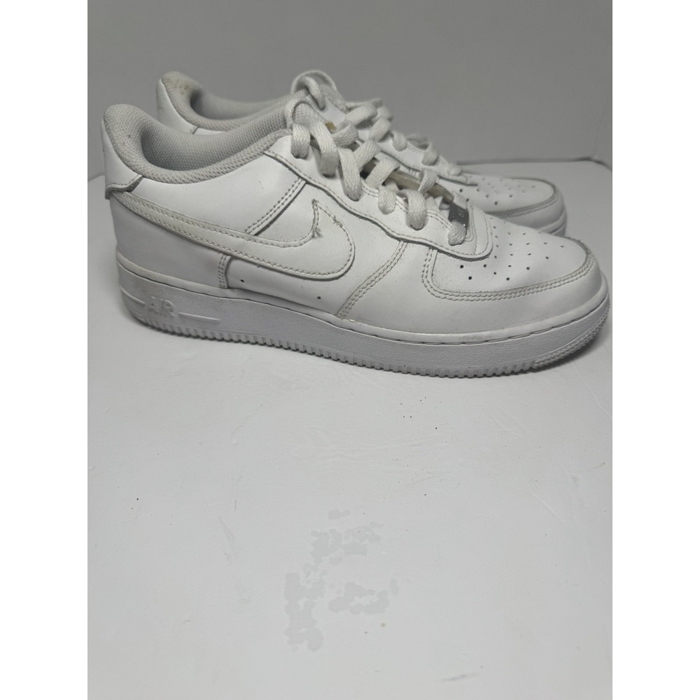Nike Air Force 1 Low White Sneakers Boys Youth Size 7Y AF1 Leather Shoes